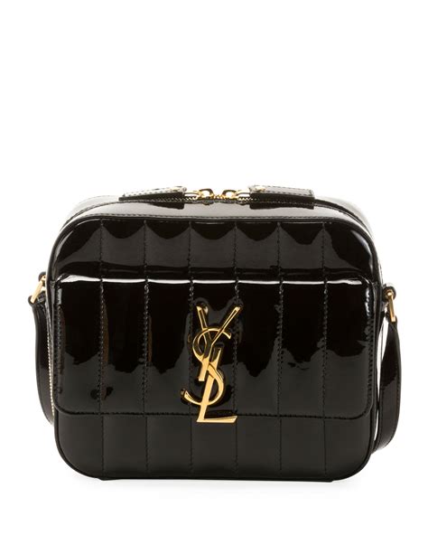 Saint Laurent Vicky Medium YSL Monogram Patent 